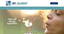 Desktop Screenshot of entandallergyspecialists.com