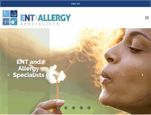 Tablet Screenshot of entandallergyspecialists.com